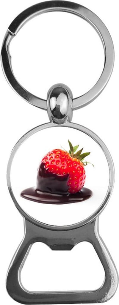 Bieropener Glas - Aardbei Met Chocolade