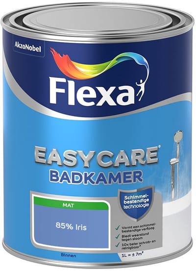 Flexa - Easycare Badkamer - 85% Iris - Mengverf - 1 L