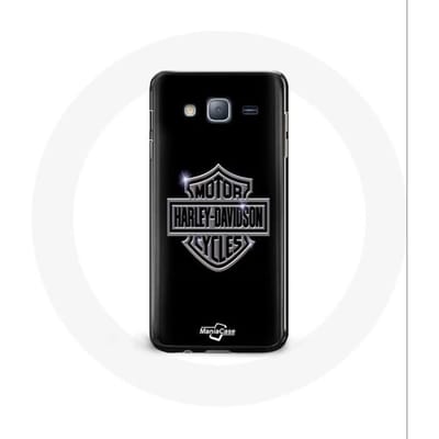 Hoesje voor Samsung Galaxy j3 2016 Harley Davidson motorfietsenlogo