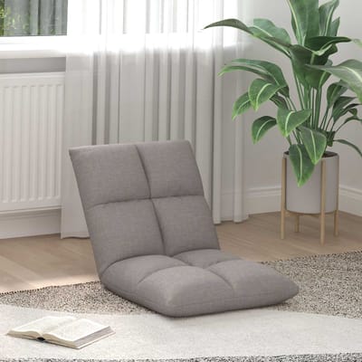 vidaXL - Verstelbare - vloostoel - Taupe - Stof