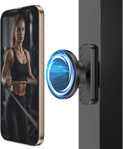 360° Verstelbare Magnetische Telefoonhouder voor Fitness, Compatibel met iPhone 12-16, Ideaal Gym Accessoire voor Mannen en Vrouwen