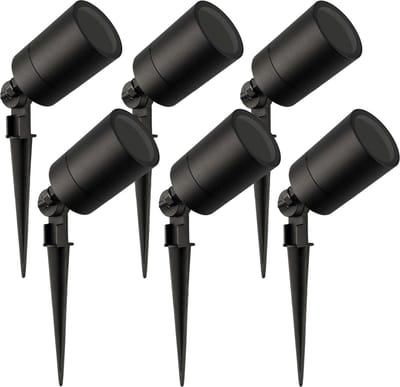 Ledvion - 6X LED Spotlight - GU10 - Zwart - 5W - IP65