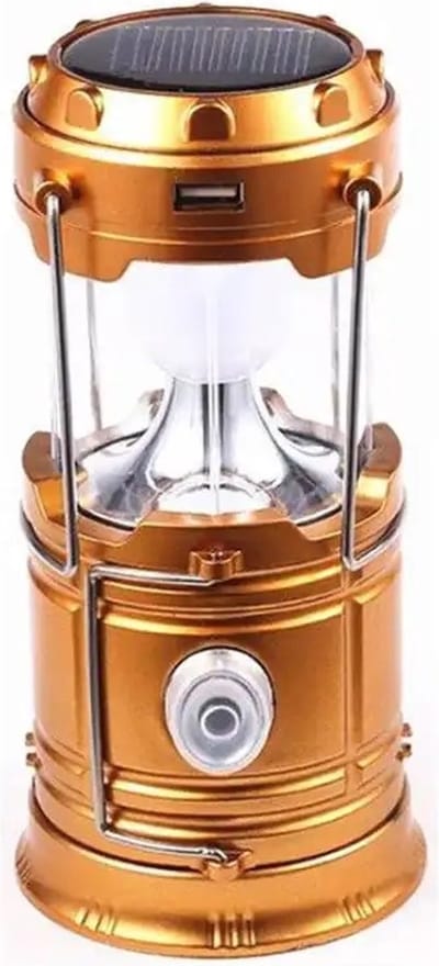 HOGA - Kampeerlamp - Campinglamp - Bronze - Lantaarn - Tentlamp - Luxe - Duurzaam - Fel licht - Werklamp - Tafellamp - Camping
