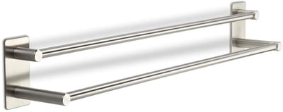 Wandgarderobe Talida zelfklevend van RVS Lengte: 585 mm dubbele