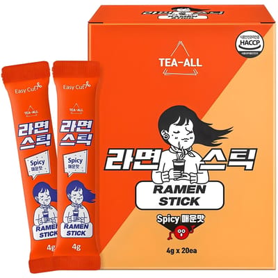 Ramen Poeder Stick Pittige Smaak Draagbare Kruidenbasis 4g x 20 Stickzakjes 80g Pak van 1 orange