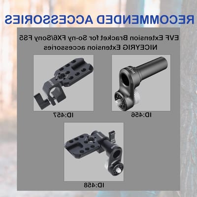 EVF Extension Bracket voor Sony FX6 en FS5 - Verstelbare Monitorsteun voor Videoproductie