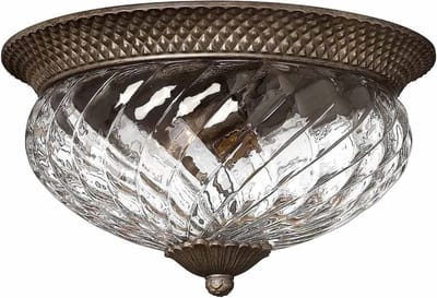 Hinkley LED Plafondlamp Plantation | 3X E27 Max 60W | Dimbaar | Pearl Bronze