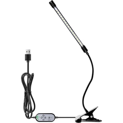 USB-plantengroeilicht Zonlicht Wit Volledig spectrum Verlichting Hoek Verstelbare desktopklem Groeien 1 head