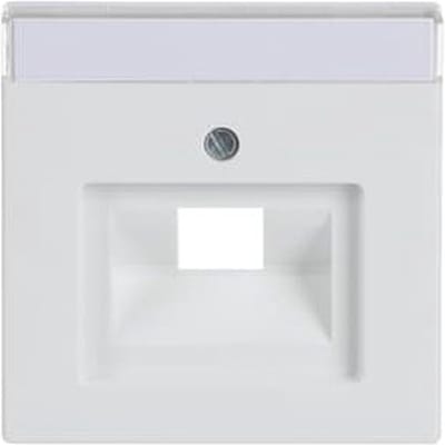 Busch Jaeger Future Linear centraalplaat 1xRJ45 / RJ11 Studiowit 1803-84
