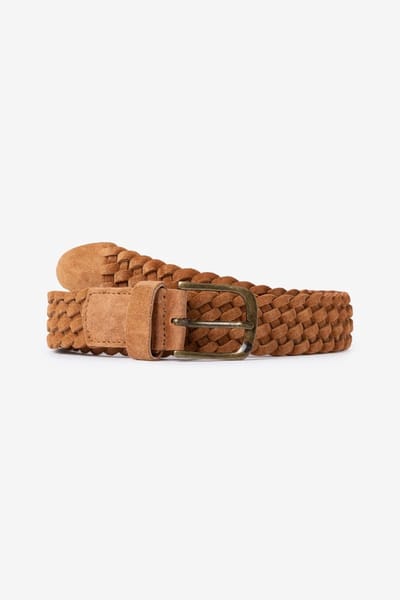 Sissy-Boy - Cognac gevlochten riem - 85