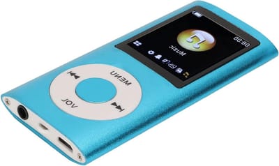 Draagbare MP3 Speler - Muziekspeler Digitale Audio Speler - Muziek Luisteren - Verliesvrije Geluidskwaliteit - 1.8 Inch Scherm - Blauw