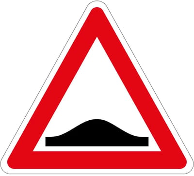 Pas op drempel bord - J38 | gecoat dibond materiaal | 15 cm