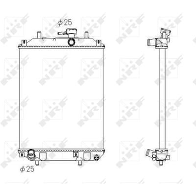 Radiator, motorkoeling NRF 53413