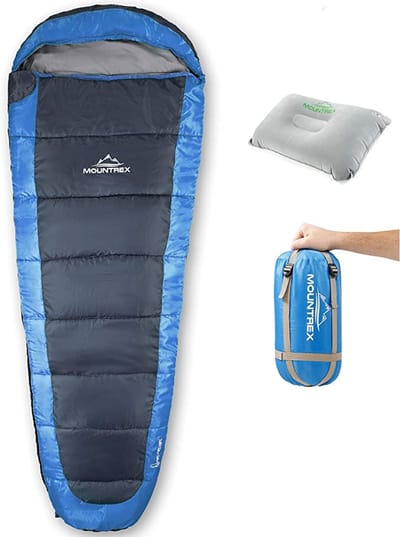 Ultralichte en Compacte Zomerslaapzak - Ideaal voor Buitenactiviteiten - Mummieslaapzak met Reiskussen