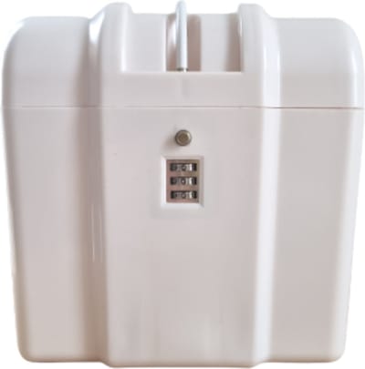 Kluisje Met Cijferslot - Veiligheids Box - Safety Box - Draagbaar - Gebroken Wit