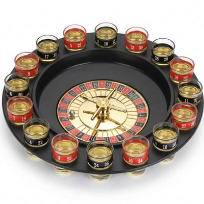 Lomera Drankroulette - Drank Roulette Spel - Roulette Drankspel - Shot Roulette - Shotroulette Spel - Shotjes Roulette - Shotjes Spel - Shotspel - Drankspel - Drinkspel - Drink Game - Drinking Game