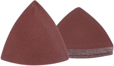 Dailygoods- Schuurpapier Driehoek 240 - Schuurpapier Set - Schuurpapier Fijn - Schuurpapier Aluminiumoxide - Schuurpapier voor Hout/Metaal - Geschikt voor Hoogglans Polijsten - Schuurvellen