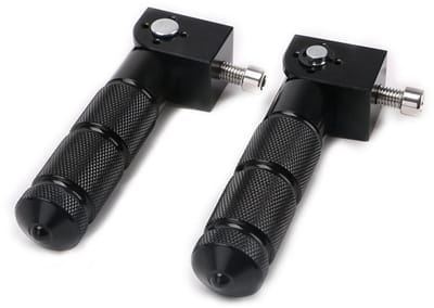 Voetsteuntjes - 1 paar/2 stuks - Voetsteun - Voetensteun Fiets - Universele 8 mm - 90 graden opvouwbare - Aluminium - Geschikt voor-Voetsteuntjes Fiets Achterop - Fiets Accessoires - Zwart