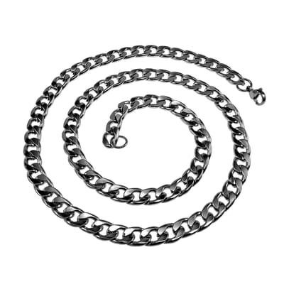 Cubaanse Schakelketting 60cm x 7,5mm, Ketting Unisex - Gepolijst RVS