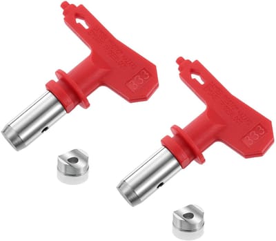 Cosensi - Reversible Spray Tips - Airless Sprayer - Duurzaam en hoogwaardig - Rood - Spuitmondjes - Geschikt voor verf en coatings - Model morden