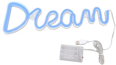 Dailygoods- Neonreclame Droom LED - USB/batterijaangedreven Wanddecoratie - Neonwandlamp Slaapkamer/Woonkamer - Feest/Kerst/Bruiloft - Verjaardagscadeau - PVC 40cm/14cm - Neonlicht