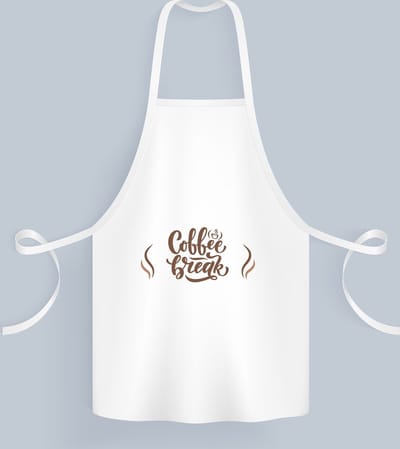 Akyol - coffee break Keukenschort - Koffie - koffie drinkers/liefhebbers - verjaardagscadeau - cadeau - kado - geschenk - verjaardag - collega's - 82 bij 71 cm