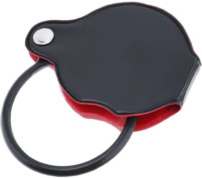 TOVBMUP Pocket Handloep - Zakloep - Miniloep - Mini Vergrootglas- Leesloep - Draagbare loep - Geschikt voor o.a. Lezen - Lens 50mm diameter
