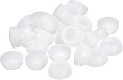 Siliconen Stops - Rubberen Doppen - Gaten Afsluiten - Waterdicht en Flexibel - 18-19mm Diameter - Transparant