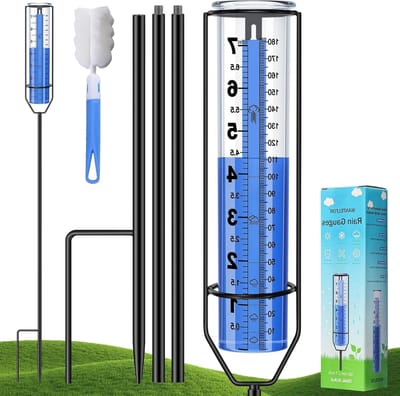 Regenmeter - Neerslagmeter - Tuinieren - Verstelbare Hoogte - 94 cm - Transparant