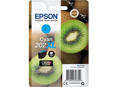 Original Ink Cartridge Epson Singlepack Cyan 202XL Claria Premium Ink Cyan