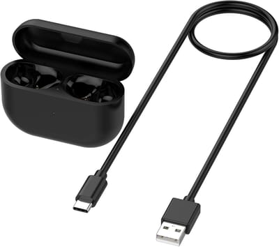 Oplaadcase Oordopjes - Vervangende Dock - Oordopjes Opladen - Inclusief Kabel - 66.5 x 46.8 mm - Zwart