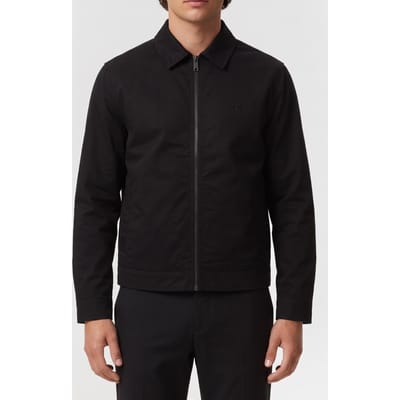 Calvin Klein Long Sleeve Padded Cotton Zip Jacket Black Taglia: S | Giacche leggere Outlet | Uomo | Nero