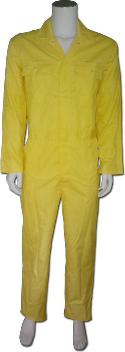 Overall polyester/katoen geel maat 59