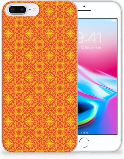 Apple iPhone 7 Plus | 8 Plus TPU bumper Batik Oranje