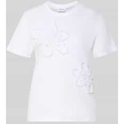 T-shirt van jersey met bloemenpatroon driekwart vrouw COMMA