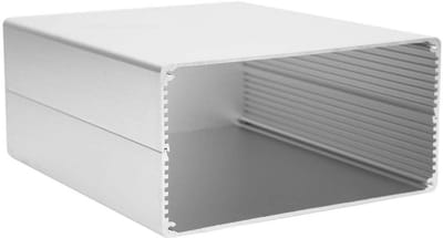 Dailygoods - Aluminium Econobox - Elektronische Projectdoos - Split Type - Mat Zilver - DIY Aluminium Box - Geschikt voor Elektronica - 80x160x180mm