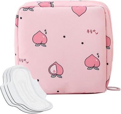 Menstruatiezakjes Meisjes - Organizer Maandverband - Hygiënisch Opbergen - Waterdicht Oxford Doek - 12 x 12 x 4 cm - Grijs