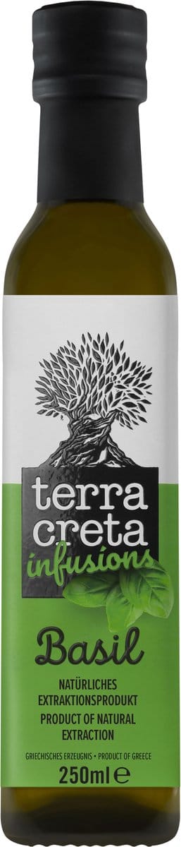 Terra Creta Infusions Basil 250 ml – Basilicum Extra Vierge Olijfolie | Fris & Aromatisch