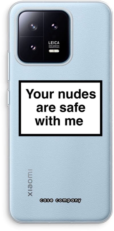 Case Company® - Hoesje geschikt voor Xiaomi 13 Pro hoesje - Safe with me - Soft Cover Telefoonhoesje - Bescherming aan alle Kanten en Schermrand