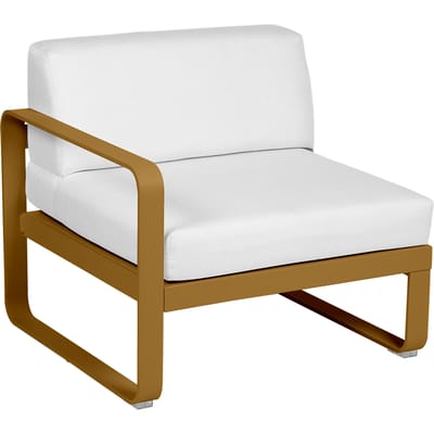 Fermob BELLEVIE Fauteuil Module links - D2 peperkoek - 81 witgrijs