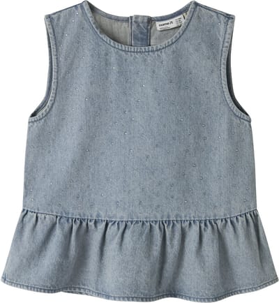 NAME IT - NKFRAIN SL DNM TOP 4577-IM - Meisjes - Blouses