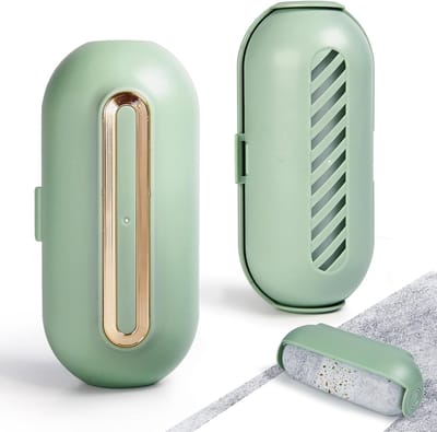 2 stuks Herbruikbare pluisroller, wasbare en draagbare pluisroller voor dierenharen, pluisroller kleding, pluisverwijderaar voor huisdieren, kleding, reizen, thuis