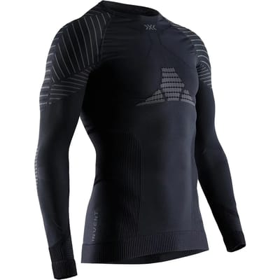 X-Bionic Invent 4.0 Thermoshirt Lange Mouwen Heren Zwart/Antraciet - Maat XXL
