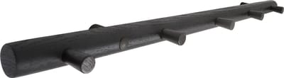 HOME It® kapstokrail met 5 haken, zwart eiken