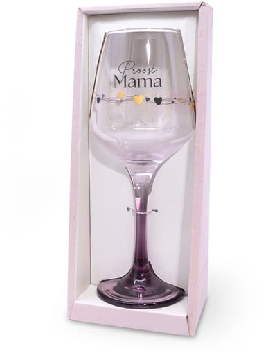 Sparkling wijnglas | Thema: Mama | Inhoud: 350ml | Kleur: Roze