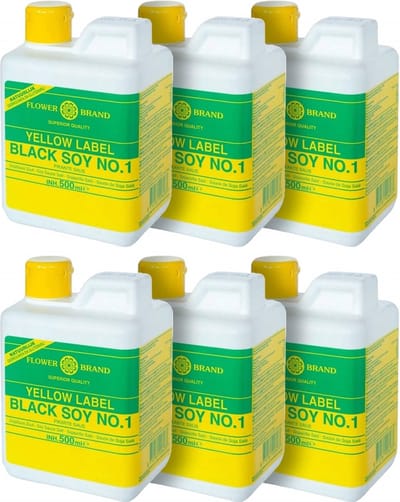 Flowerbrand® | yellow label black soy No.1 | donkere sojasaus (6 x 500 ml)