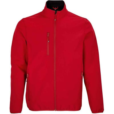 SOLS Heren Falcon Gerecycleerd Soft Shell Jasje (Peperrood)