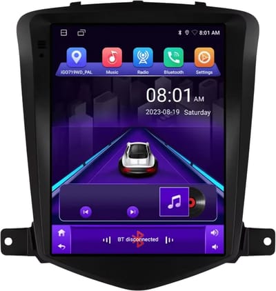Autoradio met bluetooth - Carplay - Voor Chevrolet Cruze J300 (2008-2012) - Geschikt voor Apple en Android - Stereo - Navigatie - Navigatiesysteem auto - 1GB 16GB