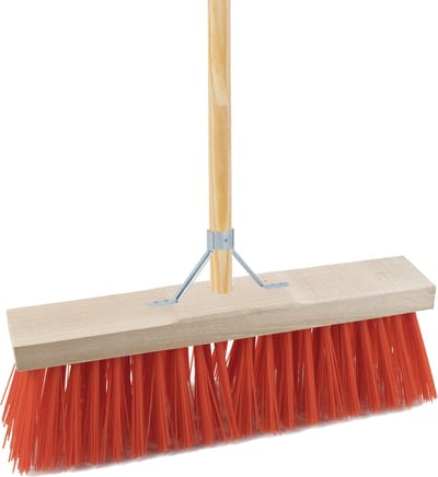 Sorex Bezem buiten - 32 cm - steel 140 cm - incl. stokhouder - harde bezem - straatbezem