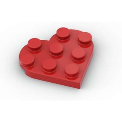 MOC 10 STUKS 39613 Rond 3x3 Hart Bouwstenen Plaat Huis Kasteel Bakstenen Componenten Leren-Gericht Assemblage Speelgoed Kinderen Verjaardagscadeaus